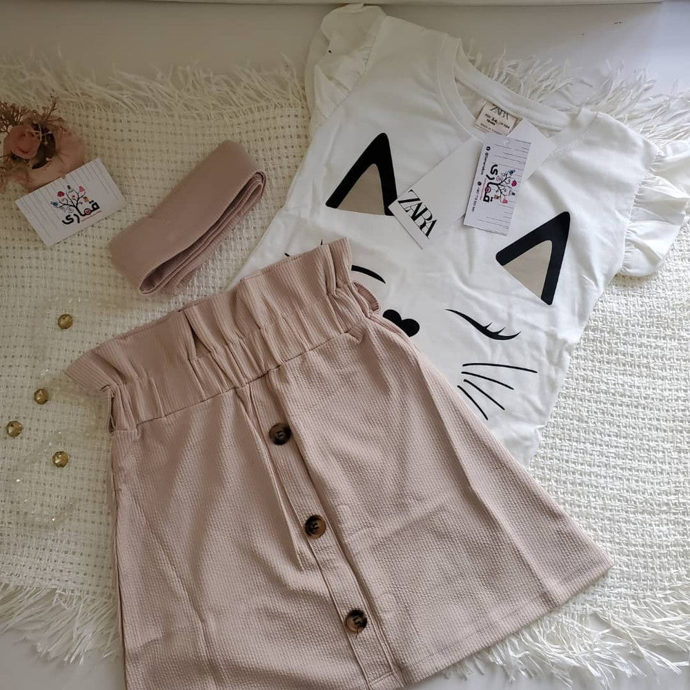 طقم بناتي فوطة ماركة زارا الجميلة ZARA🧡