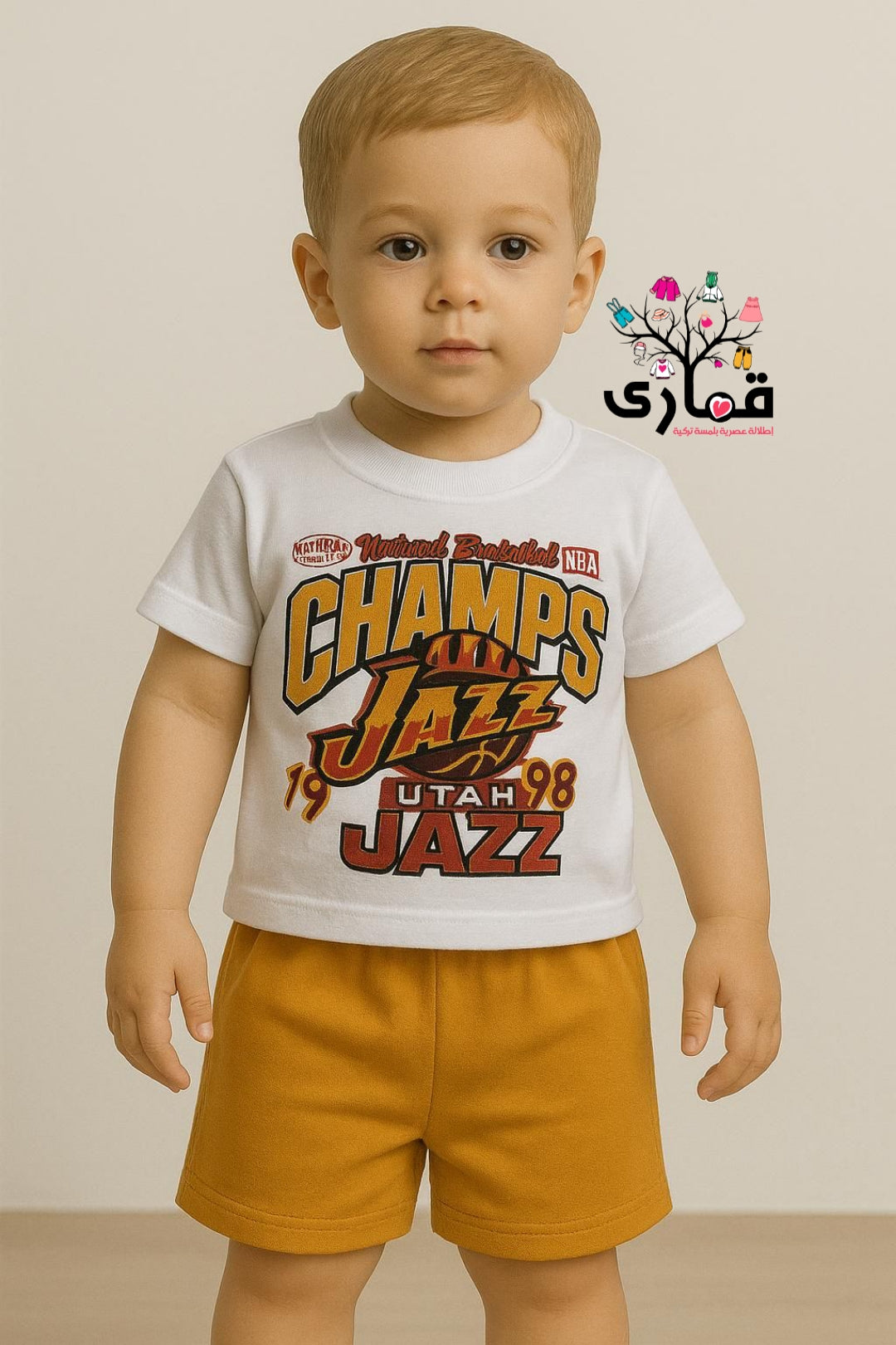 بجايم مواليد ولادي صيفي قطعتين قطن تركي💛🧡