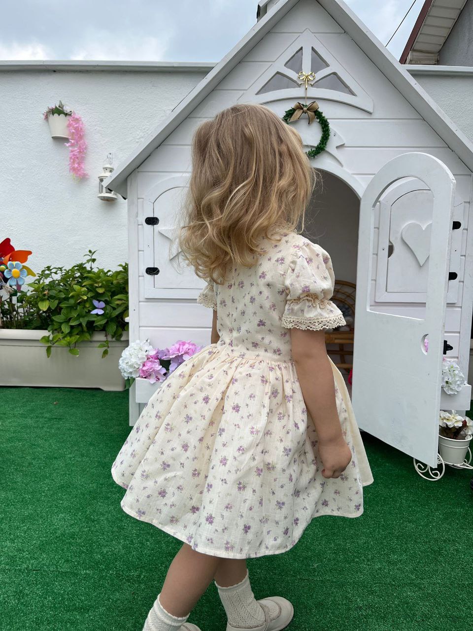 فستان تركي للاعياد بأستايل اوروبي جميل🌼