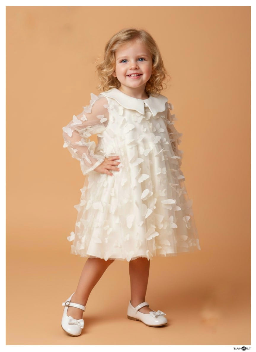 فستان الفراشات التركي الجميل للأعياد🦋