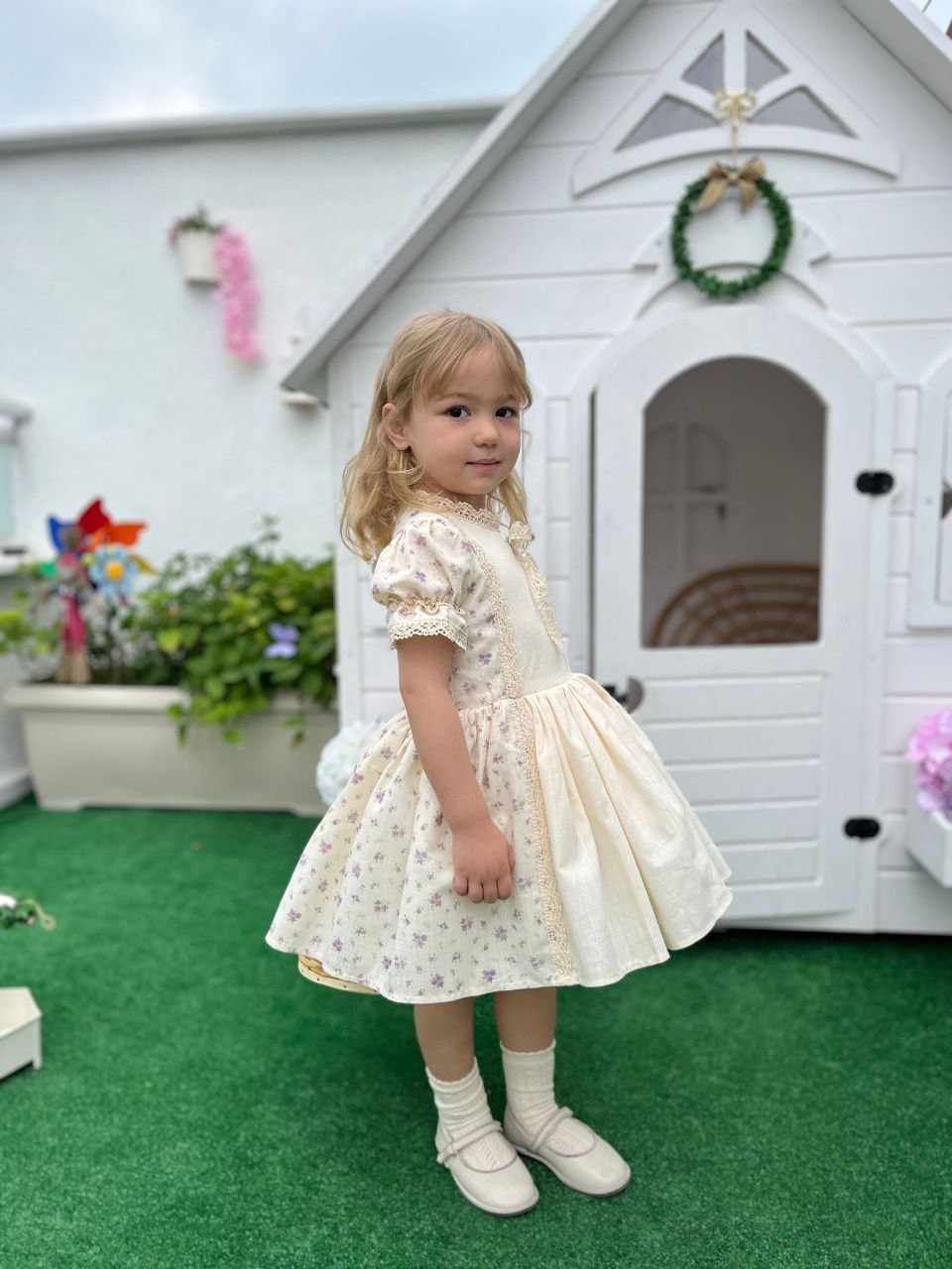 فستان تركي للاعياد بأستايل اوروبي جميل🌼