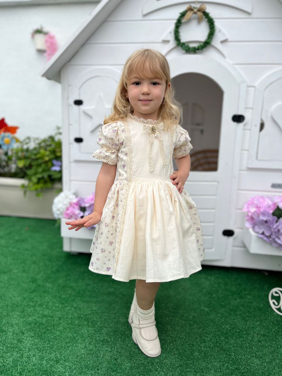 فستان تركي للاعياد بأستايل اوروبي جميل🌼