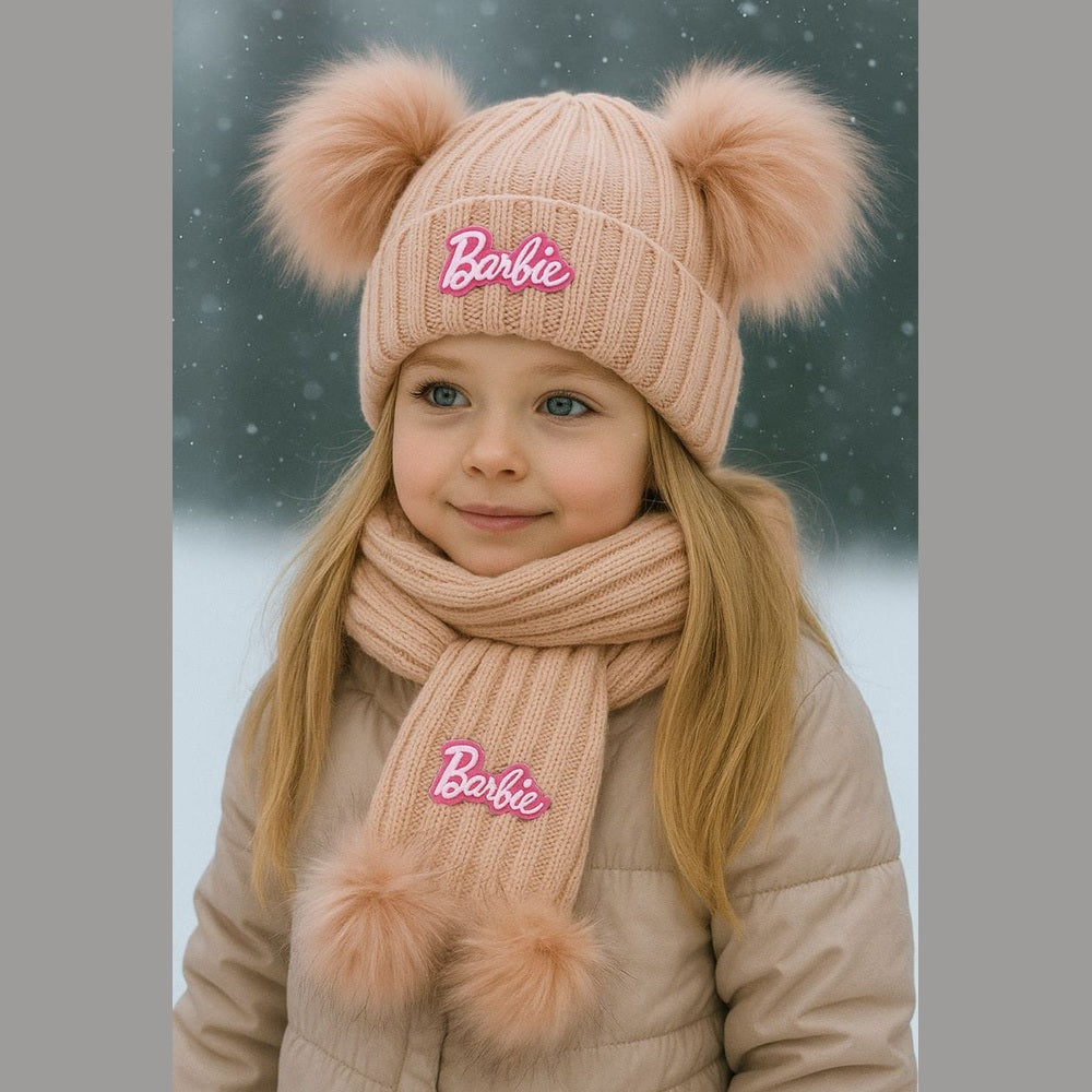 كوافي صوف مع الشال Barbie