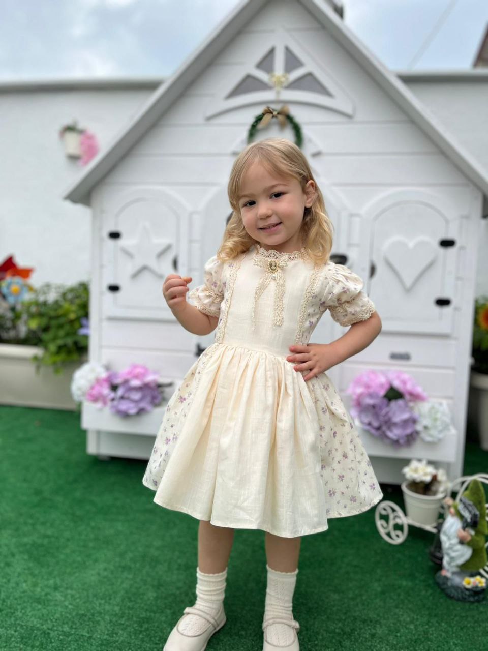 فستان تركي للاعياد بأستايل اوروبي جميل🌼