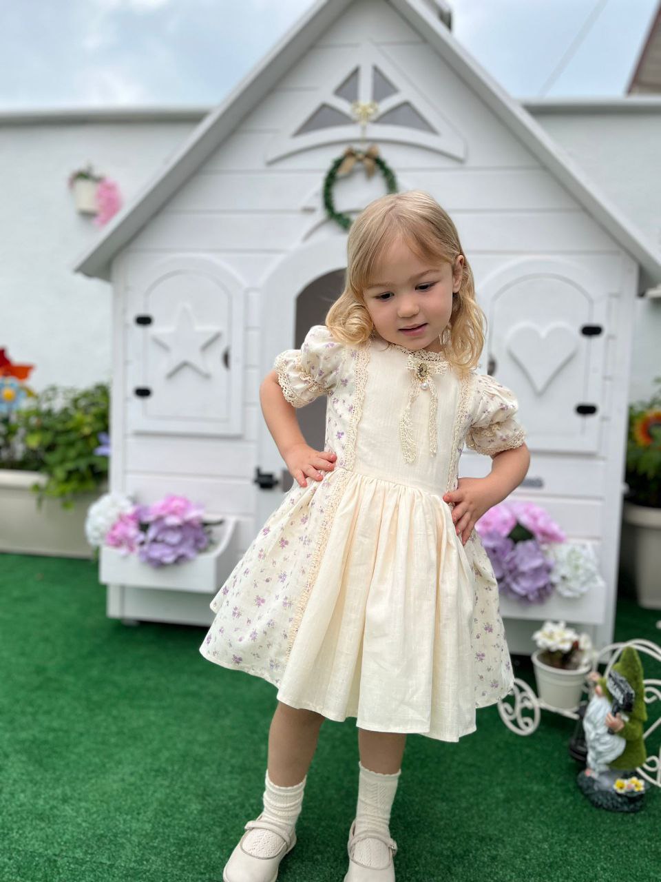 فستان تركي للاعياد بأستايل اوروبي جميل🌼